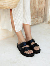 GALIA BLACK LEATHER